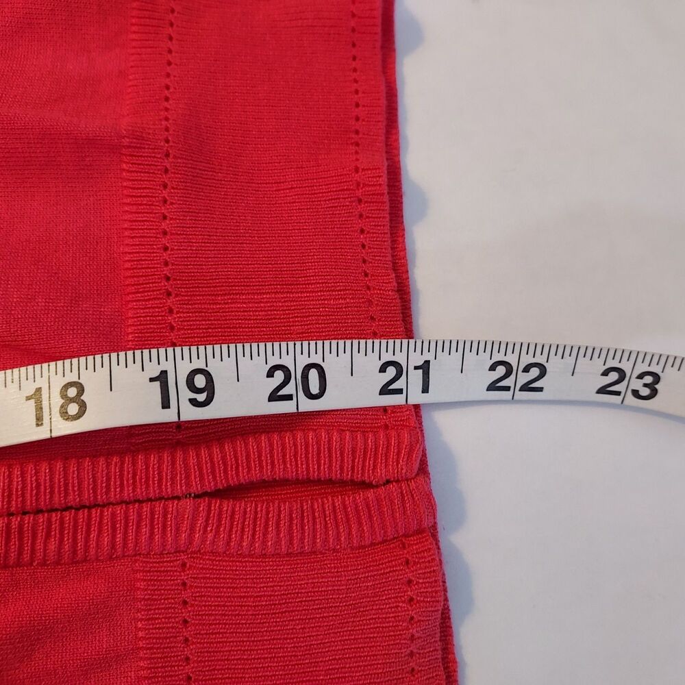 INC International Concepts Womens Shrug Cardigan Size XL Beaded Coral Ruched NWT - Picture 12 of 12